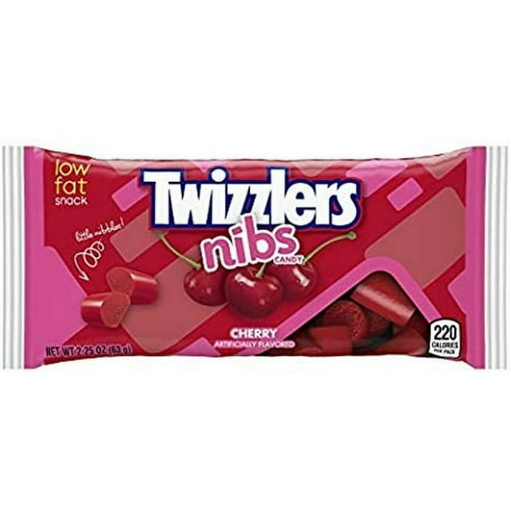 Twizzlers Nibs Cherry Candy (Pack Of 4)