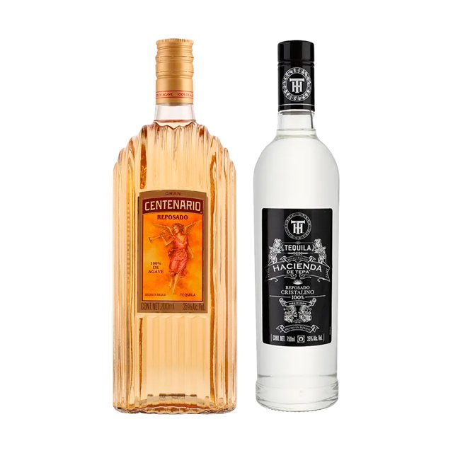 Pack Tequila Centenario Reposado 700ml + Hacienda de Tepa Reposado Cristalino 750ml