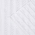 thumbnail image 6 of Superior Zuma Waffle Textured Stripes Zero Twist Bath Towels, Set of 2, White, 6 of 10