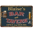 thumbnail image 1 of Blaise's Green Bar & Tavern Rustic Sign 12 x 18 Matte Finish Metal 112180047693, 1 of 1