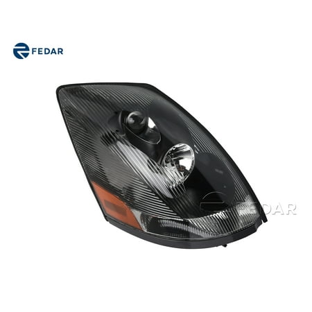 Volvo Headlight - Fedar Heavy Duty Headlight Assembly For 2004-2018 Volvo VN VNL VNM-Passenger Side