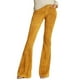 thumbnail image 2 of Pantalones acampanados Prolriy para mujer, de cintura baja, color liso, talla XL, amarillo, 2 of 8