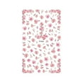 LLYZH Flower Nail Stickers Nail Sticker Peach Red Dry Flower 3D Back