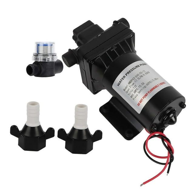12V Electric Diaphragm Pump Automatic Self Priming for Motorhome Yacht Boat Garden