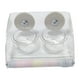 thumbnail image 4 of Comedero para Pájaros Transparente Acrílico con Doble Cuenco Accesorio para Jaula Percha Resistente Fácil de Limpiar Adecuado para Loros Lovebirds, 4 of 9