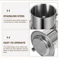thumbnail image 5 of Qumonin Coffee Filter Stainless Steel Coffee Dripper Cup Coffee Dripper Coffee Making Dripper, 5 of 6