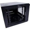 thumbnail image 3 of 6U Wall Mount Enclosure Rack Network Server Data Cabinet Glass Door Key Locking with Cooling Fan Blac, 3 of 7