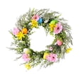 thumbnail image 2 of simhoa Artificial Easter Egg Wreath , Spring Wreath ,Silk Flower Garland for Front Door D, 2 of 8