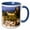 Blue/White, variant on 3drose, Cazorla, Andalusia, Spain, 11oz Mug
