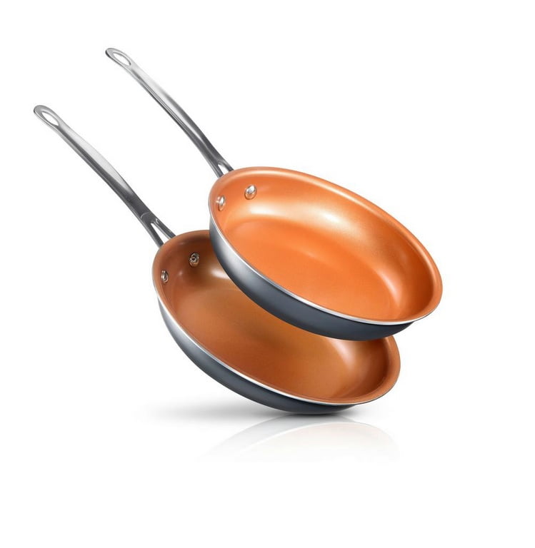 Gotham Steel Diamond Nonstick Frying Pan Set, 8.5 inch and 9.5 inch