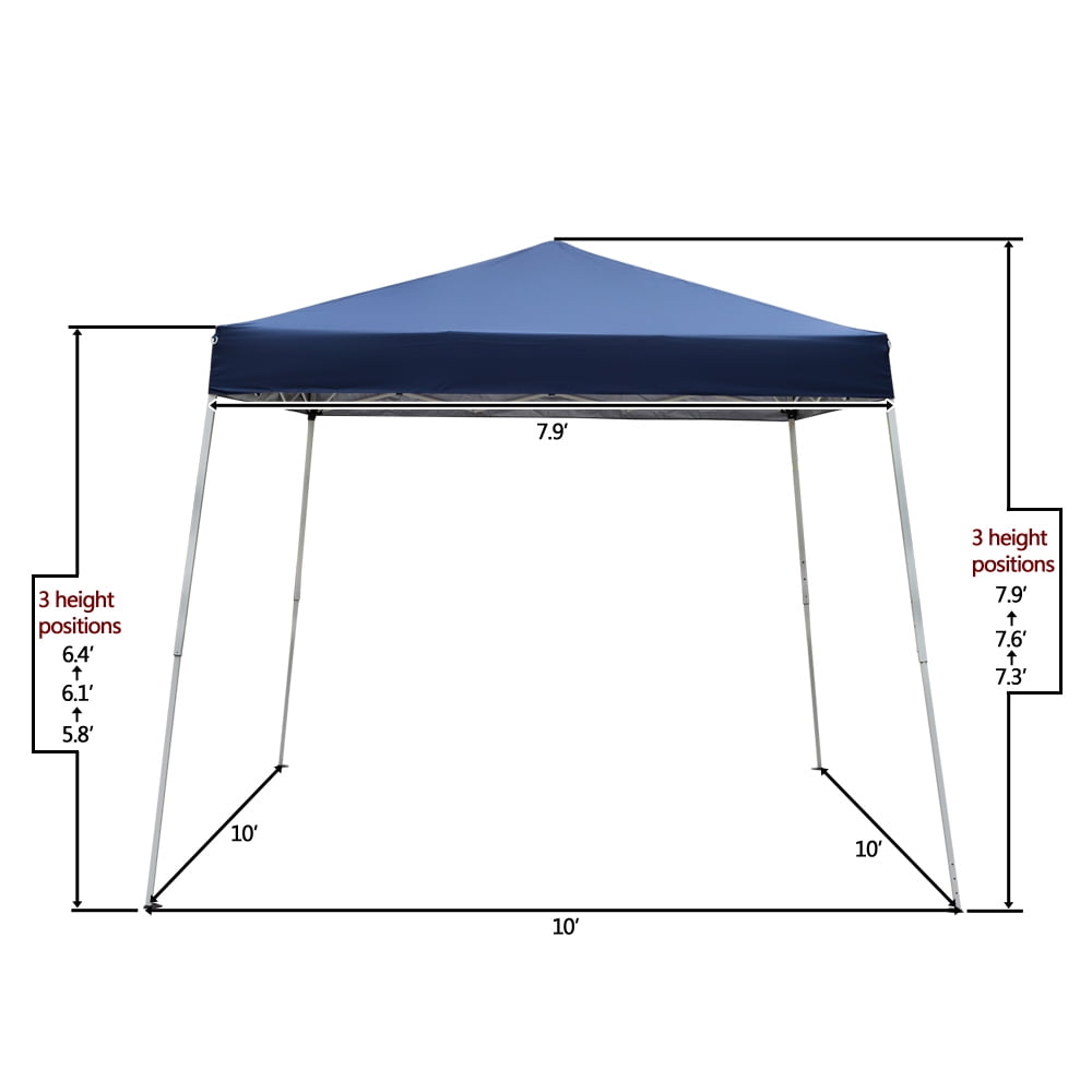 Kepooman 3 x 3M Wedding Canopy Tent, Outdoor Portable Instant Shelter Folding Canopy with Carry Bag, Blue, No Side Kepooman 3 x 3M Wedding Canopy Tent, Outdoor Portable Instant Shelter Folding Canopy with Carry Bag, Blue, No Side