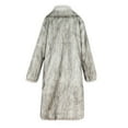thumbnail image 3 of fall jackets for women 2025,White Faux Fur Winter Long Soft Coat Women's Warm Fur Jacket Overcoat Topcoat Outerwear, 3 of 6