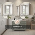 thumbnail image 5 of 36x30 inch Bathroom Medicine Cabinet with Mirror, Recessed or Wall Mounted Aluminium Large Storage Vanity Mirror Cabinet, Anti-Fog Adjustable LED Lights, 5 of 9