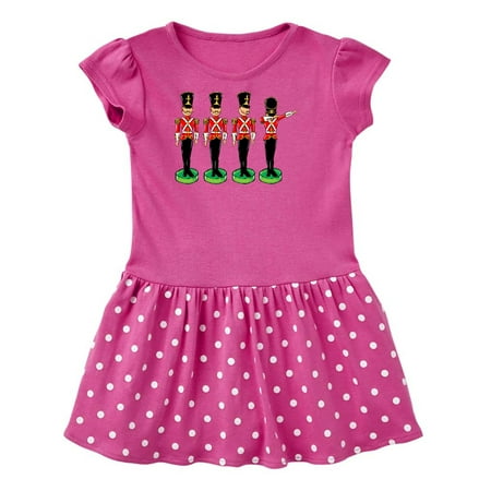 

Inktastic Christmas Dabbing Tin Soldier Gift Toddler Girl Dress