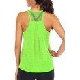 thumbnail image 1 of Workout Tops for Women Loose fit Racerback Tank Tops for Women Mesh Backless Muscle Tank Running Tank Tops, 1 of 2