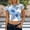 A413 White, variant on Xdegoge Womens Vintage Small Floral Print Baby Tee Slim Fit Cropped T Shirt Crew Neck Y2K Aesthetic 90s Retro Style Summer Fashion Soft Stretch Apparel Tees Tops Shirts