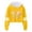 Yellow, variant on Girls Hoodies Children Girls Long Sleeve Letters Solid Color Short Hoodie Hoodie Top For Large Children Hoodies for Teen Girls