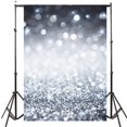 thumbnail image 1 of BSDHOME Polyester 5X7ft Silver Glitter Bright Dots Photography Background Studio Props, 1 of 4