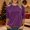 Purple, variant on VISALY Velvet Ribbed Tunic Tops for Women Dressy Casual 3/4 Sleeve Velour Blouses Crewneck Pullover Tops Trendy Loose Fit Shirts Business Casual Work Basic Tee Shirts Fall Pullover Shirt Beige L