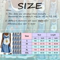 thumbnail image 3 of GHSOHS Spring Dresses New Women's Summer Dresses Women's Denim Printed Dresses Fake Two Pieces Sleeveless Mini Jeans Dress Cute Crew Neck Loose Tank Casual Dress Vacation Dresses Blue Off Should,XL, 3 of 5