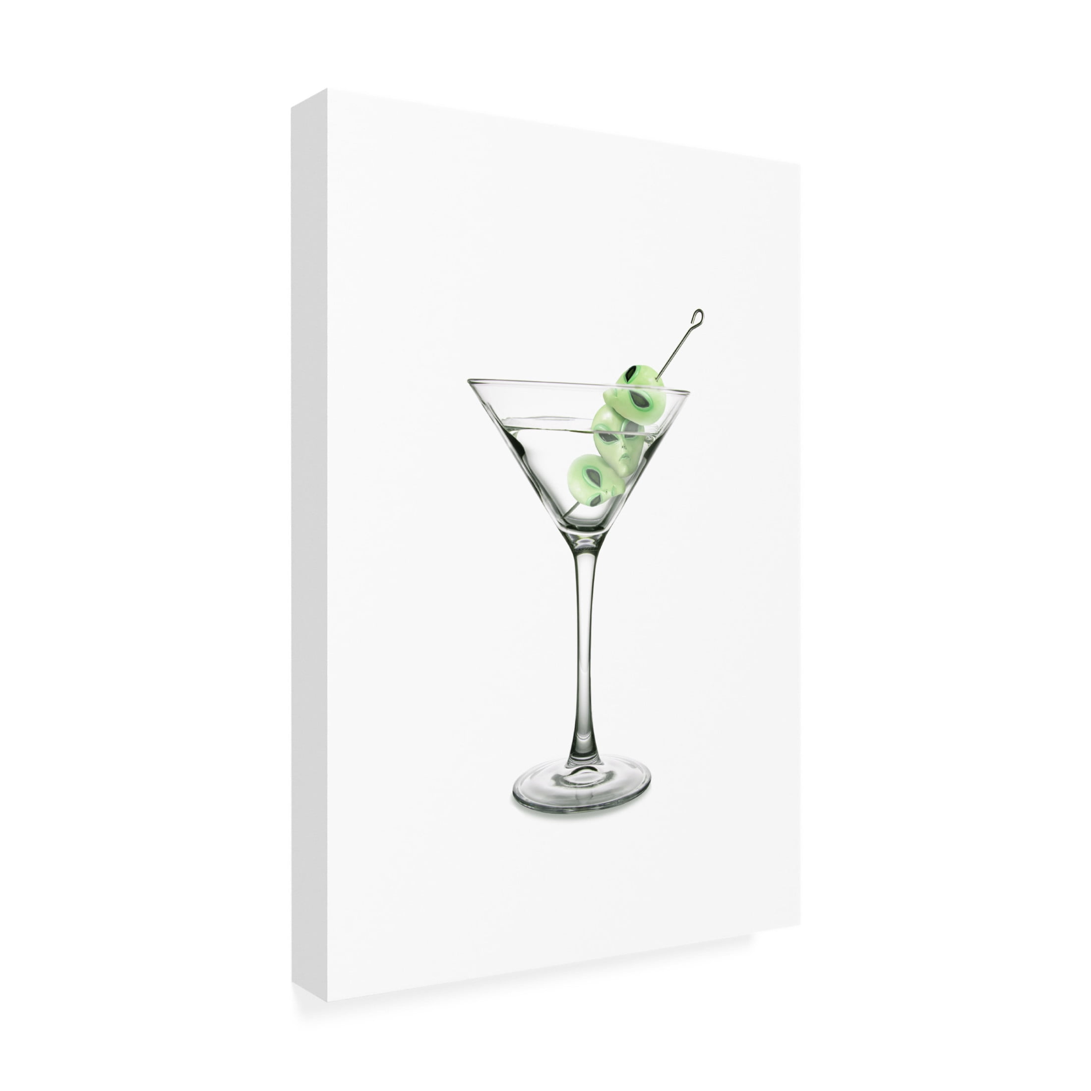 Trademark Fine Art Artem Pozdniakov UFO Martini Canvas Wall Art