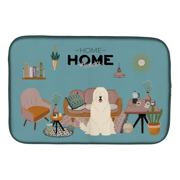 South Russian Sheepdog Sweet Home Dish Drying Mat