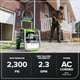 thumbnail image 3 of Hidrolavadora eléctrica Greenworks Pro sin escobillas de 2300 PSI (certificación SGS), 2,3 GPM máx. / 1,2 GPM (asas plegables, estructura de acero resistente, manguera de 7,6 m, cable de alimentación, 3 of 5