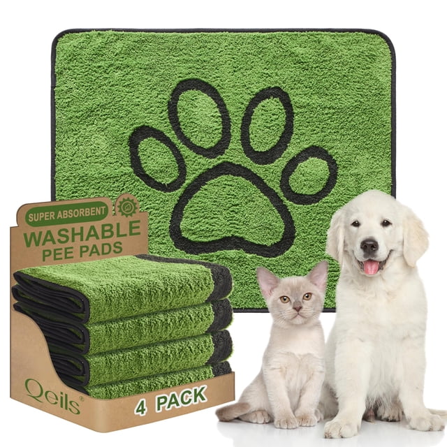 Almohadillas reutilizables para orinar perros, paquete de 4 unidades, 76 x 86 cm, lavables