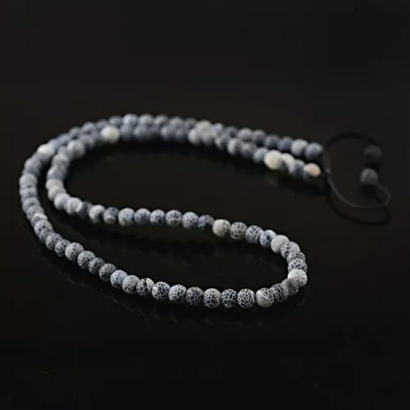 EOEMY 21"& 32'' & 36.2'' Fashion Men Lava Tigers Eye Yoga 6mm Bead Necklace Bracelets-Wind 0