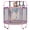 Pink/Purple, variant on LANGXUN 60 Inch 5ft Kids Trampoline, 6-in-1 Toddler Mini Bouncer with Swing, Basketball Hoop, Dart Board & Rings, Indoor Outdoor Play Set for Boys & Girls