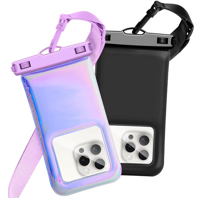 Funda para teléfono Foweroty, impermeable, flotante, 7 pulgadas, iridiscente