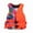 Orange tropical element, variant on 2025 Four Seasons Professional Life Jacket Adult Children Portable Car Wake Surfing Rescue Snorkeling