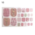 thumbnail image 2 of opvise 1 Set Toe Nail Stickers Waterproof Self-adhersive Nail Art Women Manicure Toenail Wraps Stickers for Girl, 2 of 8