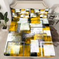thumbnail image 2 of Erosebridal Abstract Ombre Full Sheet Sets, Futuristic Striped Bedding Full Size, Geometry Decor, 2 of 7