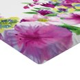 thumbnail image 2 of Ambesonne Floral Fitted Sheet, Watercolor Garden, Twin Size, Pink Green, 2 of 3