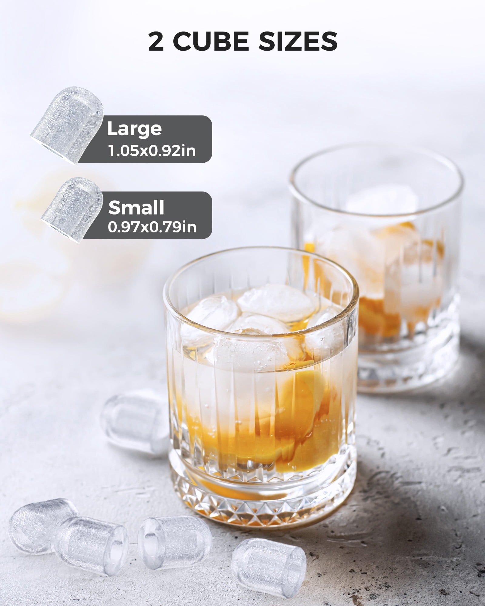 CRZOE Ice Maker Machine For Countertop, Portable Ice Maker Machine With Handel, Self-Cleaning Ice Maker, 26Lbs/24H, 9 Ice Cubes Ready In 8 Mins, For Home/Office/Kitchen