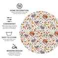 thumbnail image 3 of Picia BBQ Party1 Printed Leather Coasters for Drinks, 4" Drink Coasters Set of 4 for Tabletop Protection, Handmade Luxurious Home Décor and Housewarming Gift -Round Shape, 3 of 6