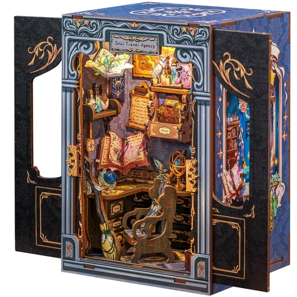Puzle de madera 3D Book Nook Kit CUTEBEE Soul Travel Agency