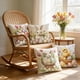 thumbnail image 5 of Juego de 4 fundas de almohada de Pascua | Fundas de cojín decorativas de 45 x 45 cm con estampados de conejos y huevos para sofá, decoración del hogar, 5 of 6