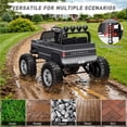 thumbnail image 2 of 24V Ride on Car 2 Seater, Licensed Chevrolet Cheyenne Powered Ride on Toy Truck with Remote Control, 4 Wheels Electric Vehicle Giftable Toy Car for Kids Aged 3-8, Spring Suspension, Grey, 2 of 10