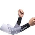 thumbnail image 6 of Holzkary 1 Pairs Arm Sleeve Uv Sun Protection Sleeves Cooling Sports Sleeve Anti Slip Ice Silk Warmers Arm Covers for Men Women Men and Women Summer Outdoor Sports Ice Sleeve Arm Guard Detachable Sle, 6 of 7