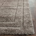 thumbnail image 4 of SAFAVIEH Florida Mason Bordered Shag Runner Rug, Grey, 2'3" x 9', 4 of 6