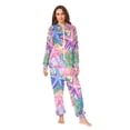 thumbnail image 2 of FORMRS Onesies Pajama for Adults Unisex Hoodie Winter Jumpsuit One Piece Sleepwear, Sizes S-2XL, Gradient Starfish Pattern, 2 of 7