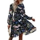 thumbnail image 2 of Vestido estampado para mujer, vestido de manga larga, vestido suelto con cuello redondo para mujer, vestido de manga larga para mujer, el mejor de su clase, 2 of 9