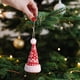 thumbnail image 1 of Adorno colgante de árbol de Navidad de punto | Decoración de Gorro de Santa de Lana Engrosada Rojo | Poliéster duradero, 5.1x2.5in | Acento festivo para el hogar, adorno colgable, 1 of 6