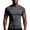 Gray, variant on Yifymode Men's Compression Shirts Short Sleeve Body Shaper Slimming Shapewear Baselayer Athletic Workout Shirts,Gray L