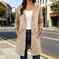 thumbnail image 4 of JOANKDMI Long Zip Up Hoodie Jackets for Women Drawstring Waist Tunic Sweatshirts Long Sleeve Casual Fall Winter Outerwear Coats Athletic Running Activewear Tops, 4 of 9