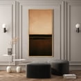 thumbnail image 3 of Large Framed Canvas Print Brown Abstract Modern Wall Art Neutral Decorative for Living room Bedroom - 60"x30" Natural Frame, 3 of 7