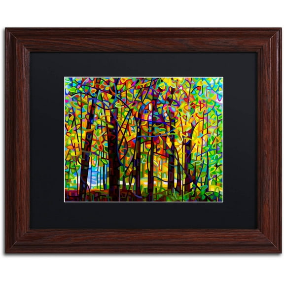 Mandy Budan 'Standing Room Only' Black Matted Framed Art