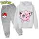 thumbnail image 1 of Ropa Deportiva de Pokémon para niños, Sudadera con capucha y pantalones de Pikachu de manga larga, conjuntos de 2 piezas, otoño, 1 of 1